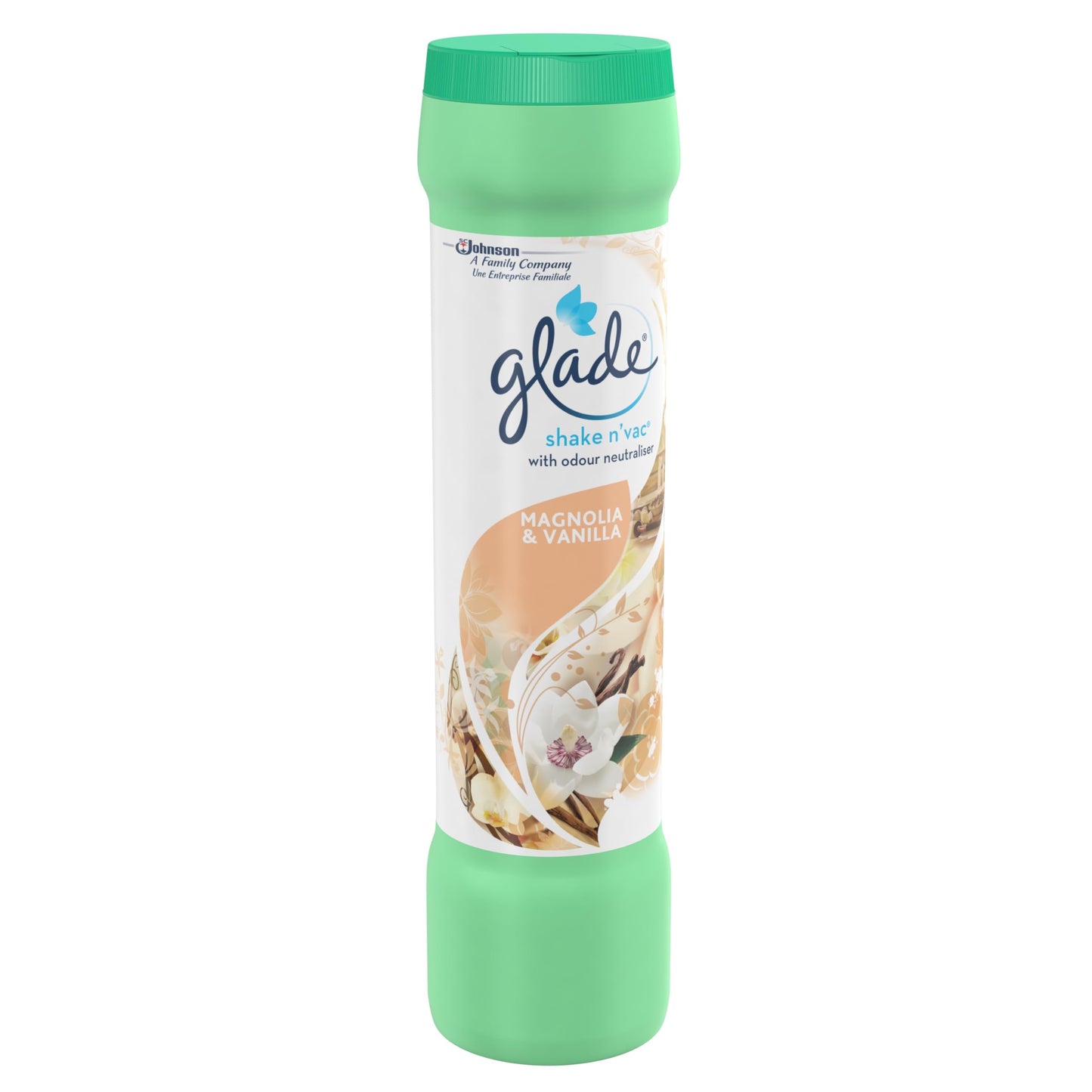 Glade Shake n'Vac Carpet Freshener & Odour Neutraliser, Magnolia & Vanilla, 500g