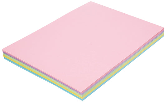 House of Card & Paper A4 160 gsm Card - Assorted Pastel Colours (Pack of 100 Sheets) Assorted Pastel Colours (Pack of 100 Sheets) Single