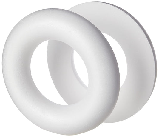 Smithers Oasis Festive Polystyrene Half Round Rings/Wreaths (25cm (Pack of 2)