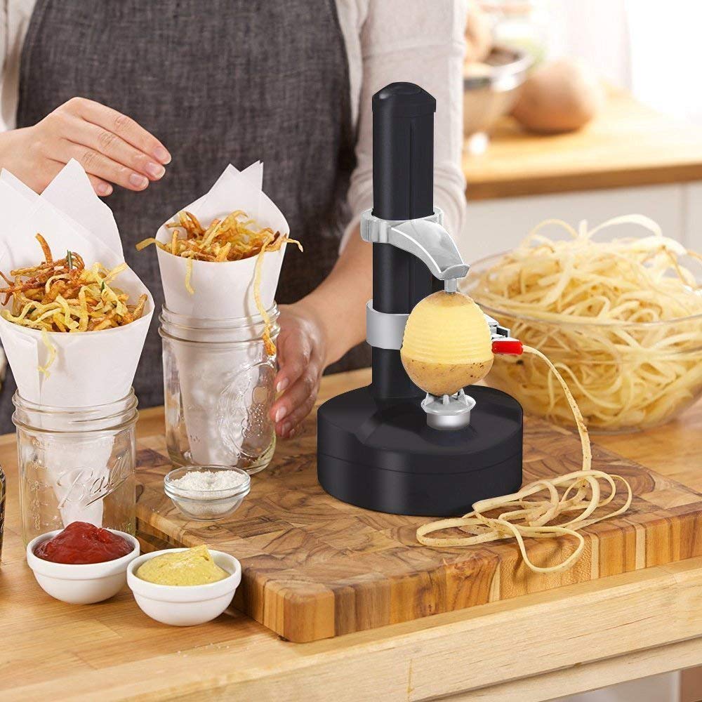 Electric Potato Peelers Automatic Rotating Apple Peeler Potato Peeling Machine Automatic Fruits Vegetables Cutter Kitchen Peeling Tool