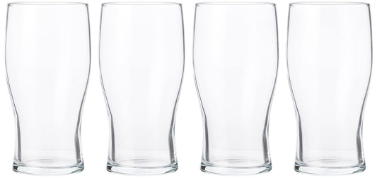 Pasabahce A1-ISCJ-UF2J Tulip Pint Beer Glass, 20oz Capacity, Pack of 4 4 Count (Pack of 1)