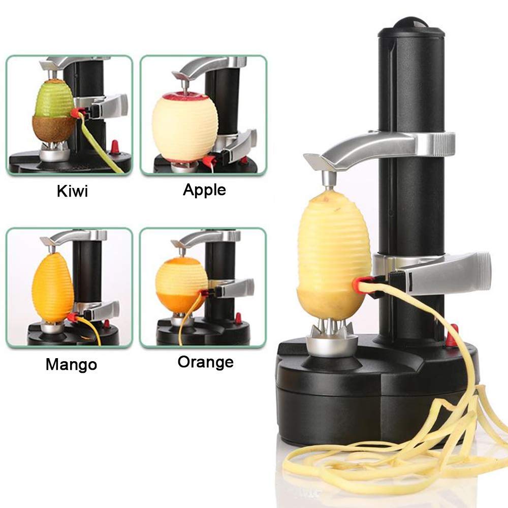 Electric Potato Peelers Automatic Rotating Apple Peeler Potato Peeling Machine Automatic Fruits Vegetables Cutter Kitchen Peeling Tool