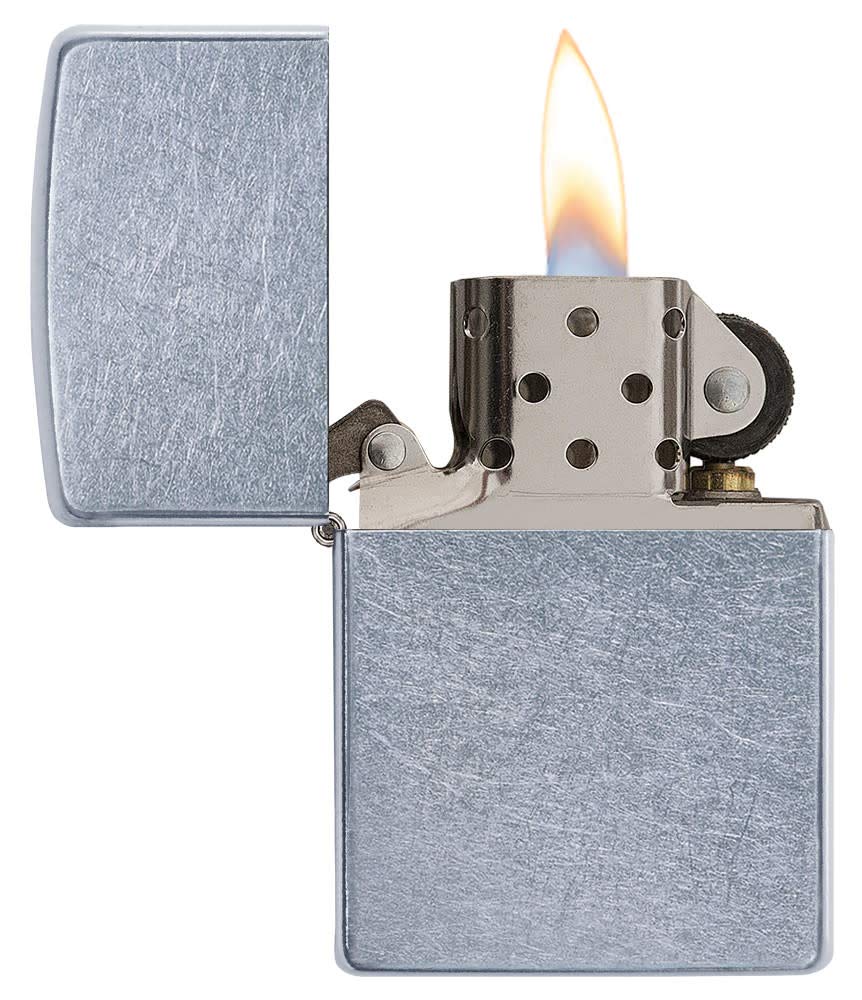 Zippo Windproof Lighter | Metal Long Lasting Zippo Lighter | Best with Zippo Lighter Fluid | Refillable Lighter | Perfect for Cigarettes Cigars Candles |Pocket Lighter Starter | Classic Street Chrome Single