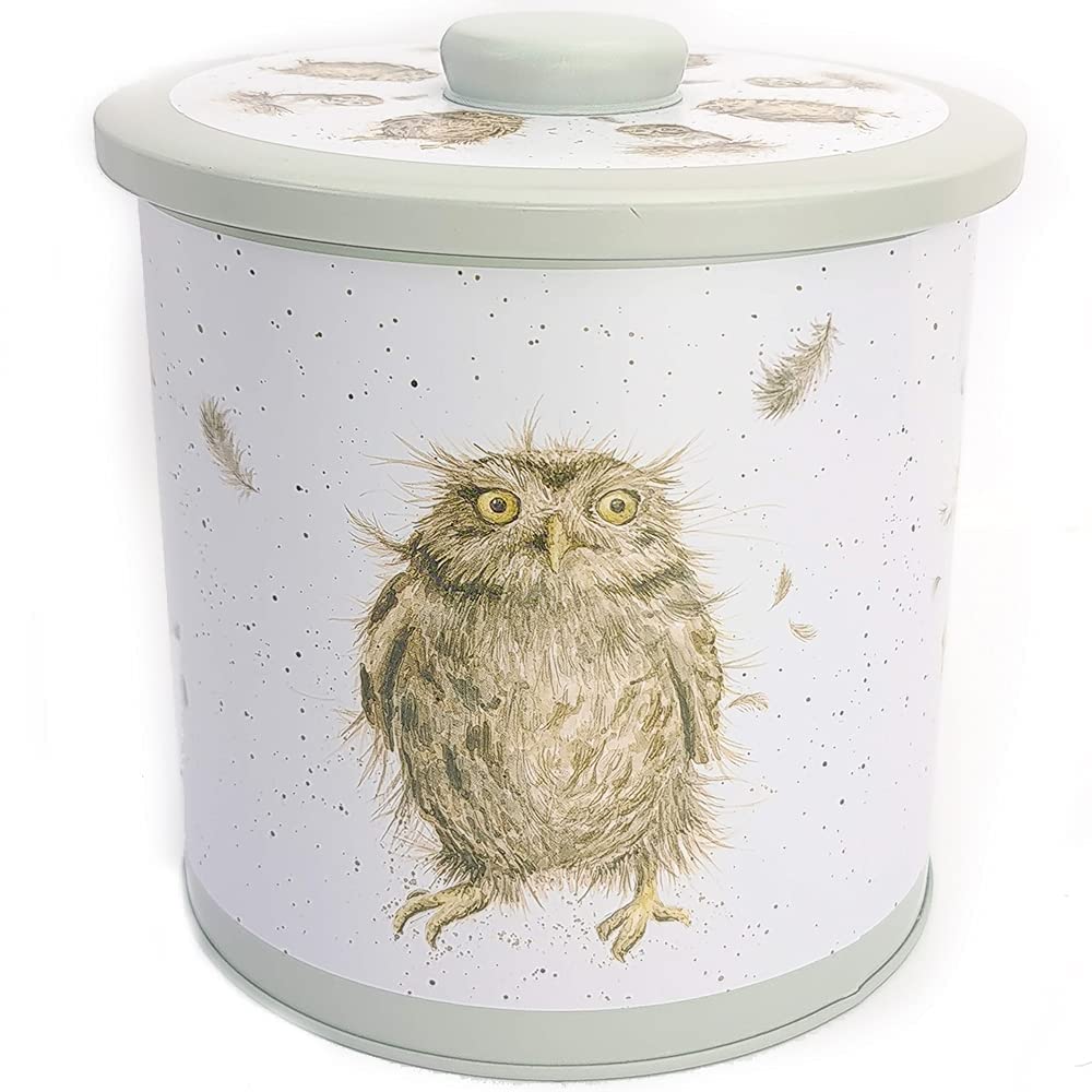 Wrendale Designs by Hannah Dale - Country Animal Green Biscuit Barrel - 160mm x 155mm