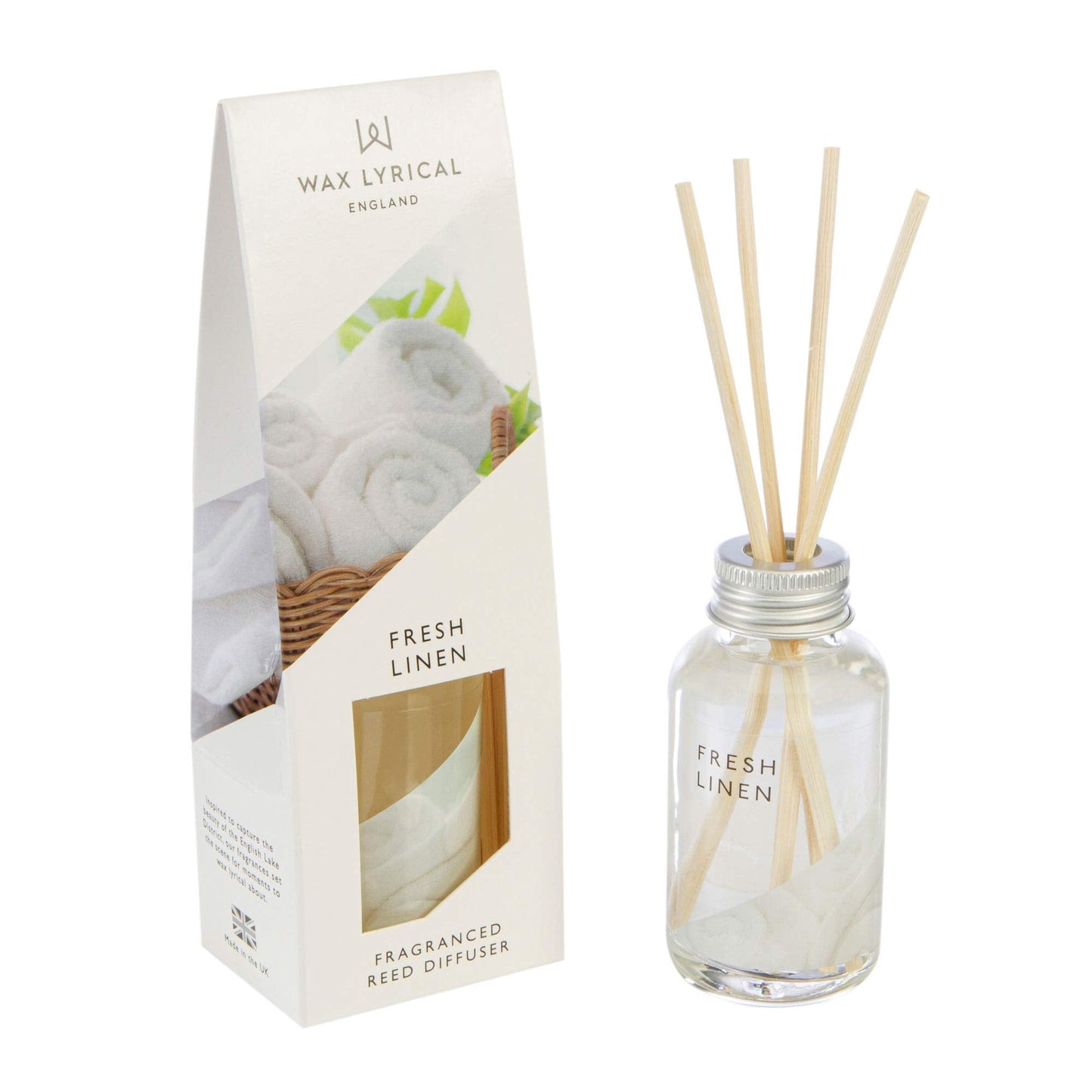 Wax Lyrical Fresh Linen, 40ml Reed Diffuser