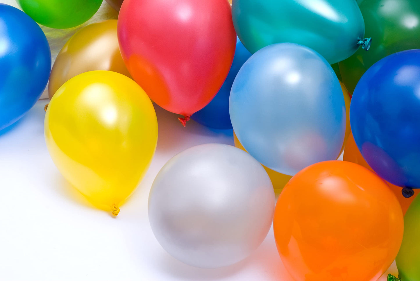 ORGANIC Balloons • [100 pieces] • MADE IN EUROPE • Happy birthday balloons • 100% NATURAL LATEX • Rainbow Balloons • 11 Colours party balloons • metallic balloons • latex balloons