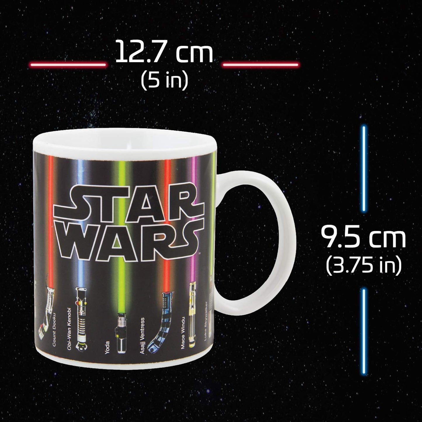 Star Wars Lightsaber Heat Change Coffee Mug - Officially Licensed Disney Merchandise