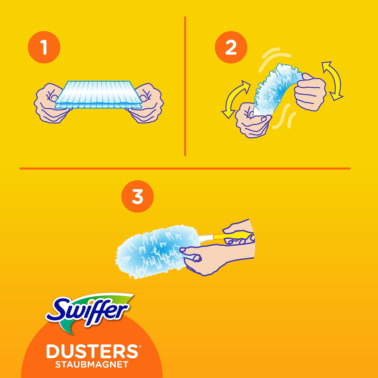 Swiffer Duster Kit, 1 Duster + 15 Refills, Duster Duster, Dust Catcher and Hold Dust 1 duster and 15 refills