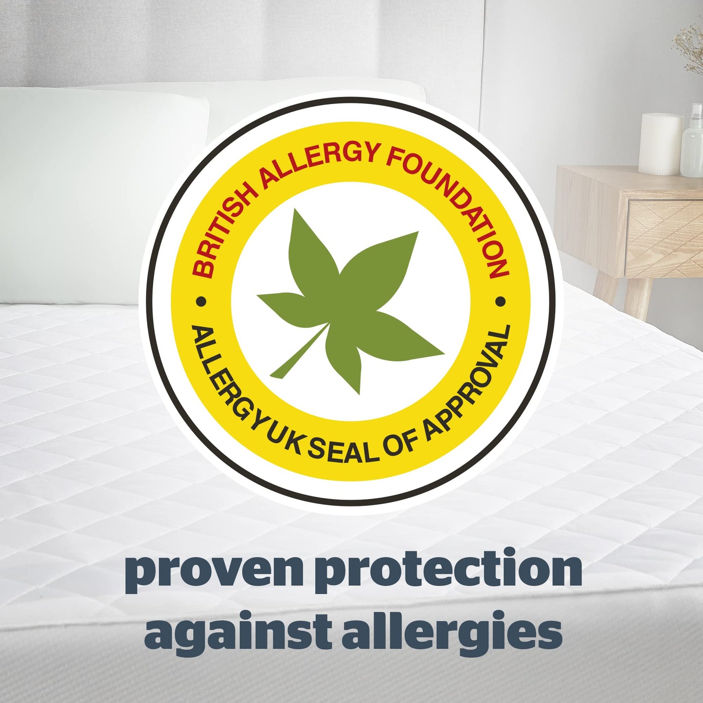 Silentnight Anti-Allergy Mattress Protector – Mattress Cover Bed Pad Topper with Elasticated Straps Protecting Against Bacteria and Dust Mites – Comfortable and Machine Washable - Single, White Pack of 1