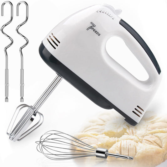 Hand Mixer, Electric Cake Whisk Food Mixer for Baking Self-Control/Turbo Boost + 4 Stainless Steel Accessory Food Beater for Cake Bread Size 2