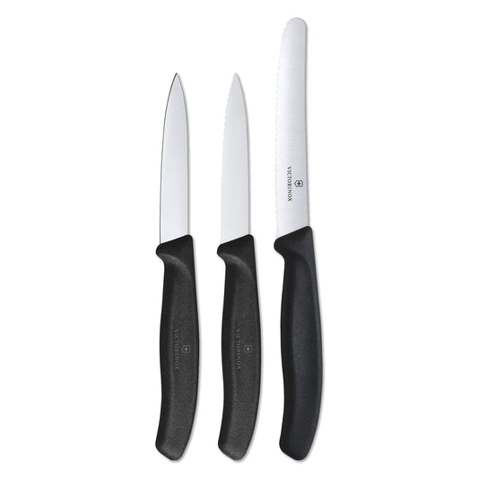 Victorinox Swissclassic Paring Knife Set, Black, Medium