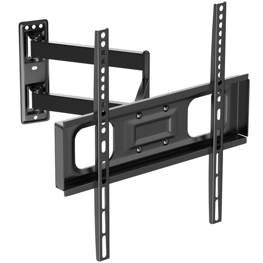 PUTORSEN TV Wall Bracket Mount Swivel and Tilt for Most 32-55 Inch LED, LCD, OLED and Plasma Flat Screen TVs up to VESA 400x400mm and 35 kg, Full Motion TV Bracket TWM29-443