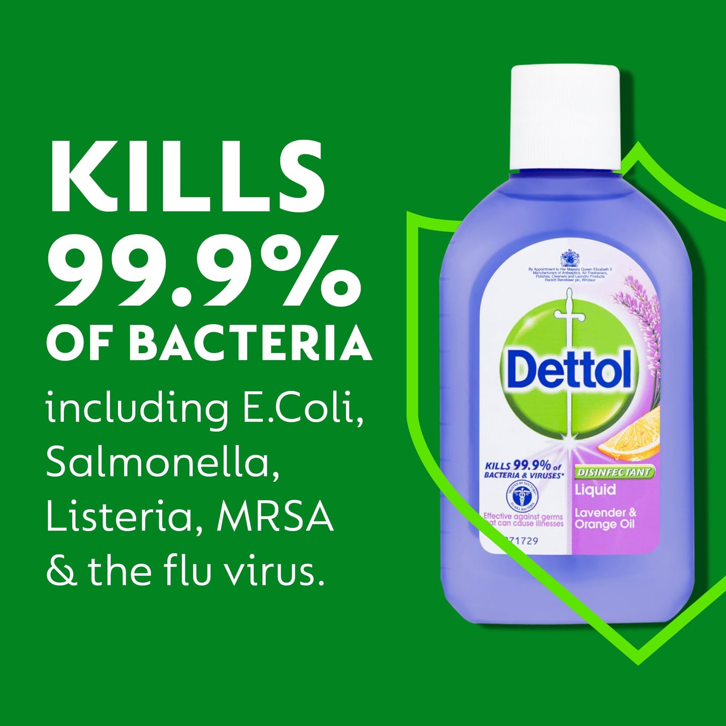 Dettol Antibacterial Disinfectant Liquid, Concentrated Cleaner, Kills 99.9% of Bacteria & Viruses, Lavender and Orange, Pack of 6 x 500ml, Total 3L 500 ml (Pack of 6)