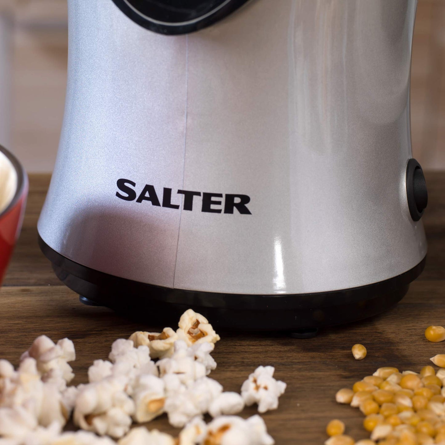 Salter EK2902 Popcorn Maker Machine – Electric Home Corn Popper, Healthy Low Calorie Snack, Oil Free, Hot Air Circulation, Easy to Use, Integrated Measuring Cup, For Movie Nights/Snacking/Party, 1200W Single