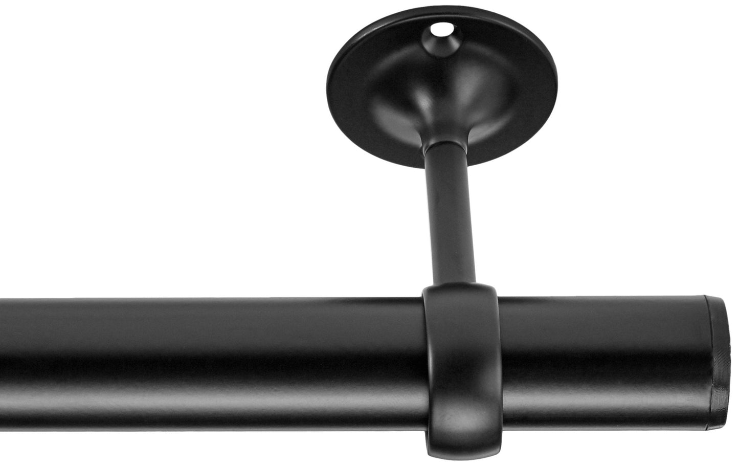 Amazon Basics Ceiling-Mount Bracket for Up to 2.5cm Diameter Curtain Pole, Set of 2, Black 1-Pack