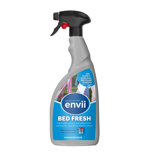 envii Bed Fresh - Natural Mattress Cleaner and Deodoriser - Stain and Urine Remover - Bed Freshener Spray - 750ml 750 ml (Pack of 1)