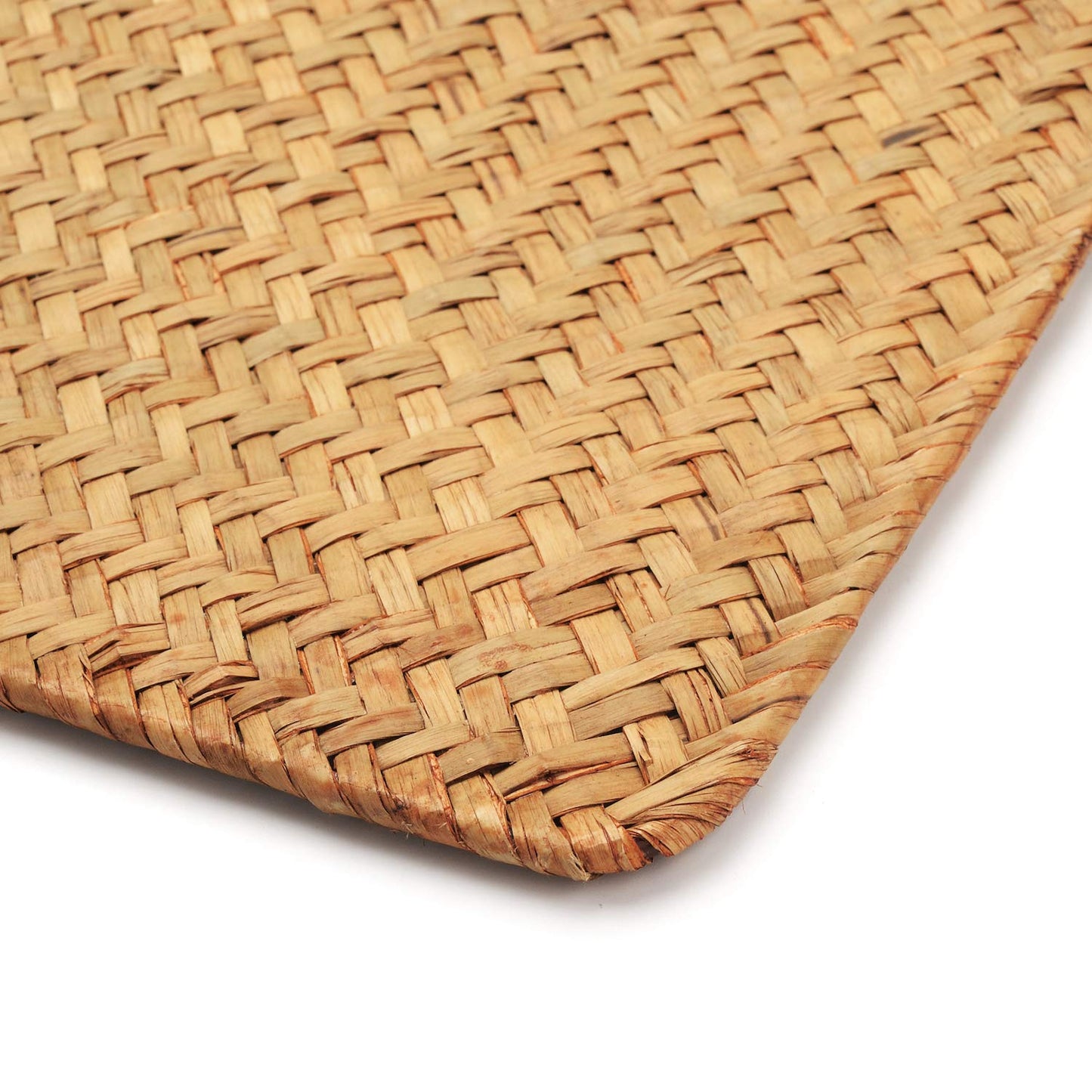 6 Pack, Rectangular Woven Rattan Placemats, Natural Seagrass Table Mats for Dinner Table (43 x 30 cm) Set of 6