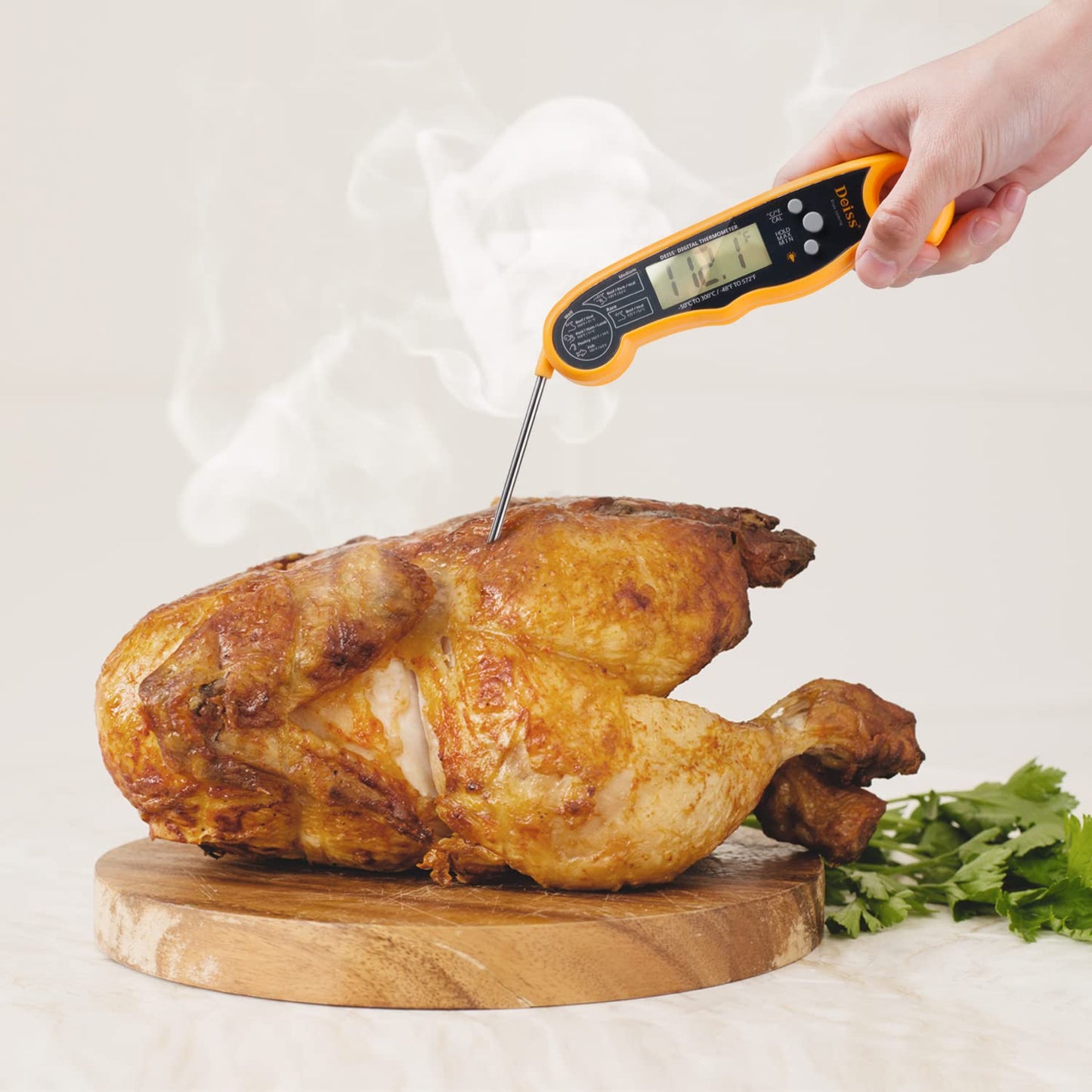 Deiss PRO Digital Meat Thermometer – Ultra Fast Precise Readings with Backlight Display - Perfect Food Thermometer for Beef, Pork, Poultry, Fish – Accurate Cooking Thermometer with Magnet