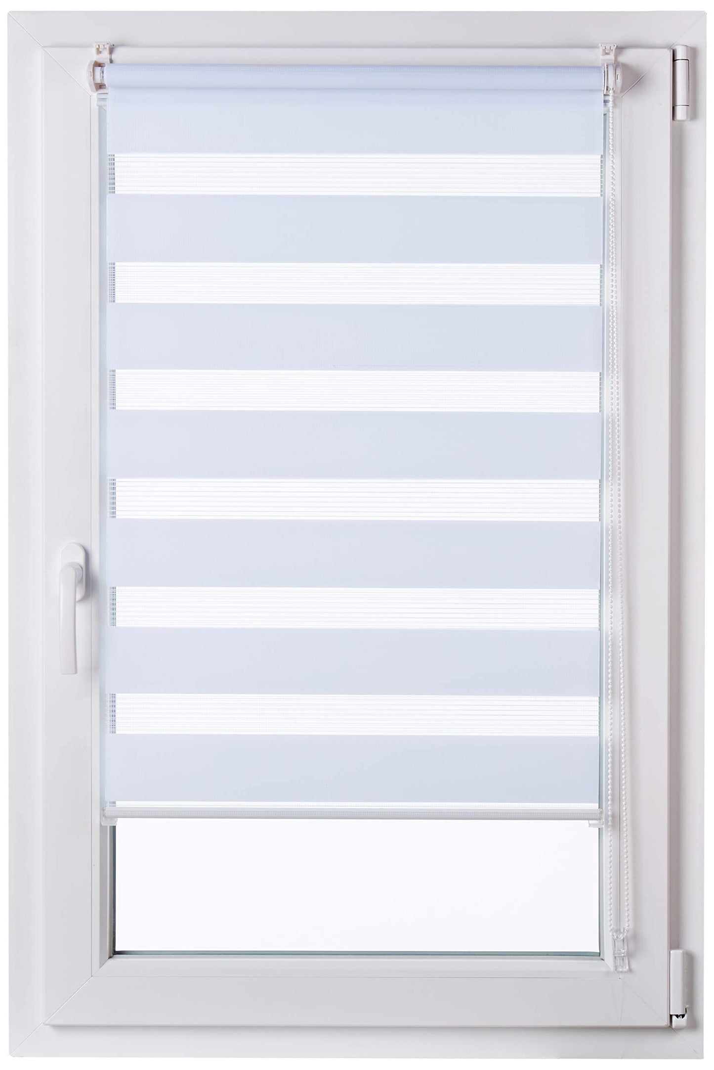 Amazon Basics Double layer rollo blind, White, 56 x 150 cm