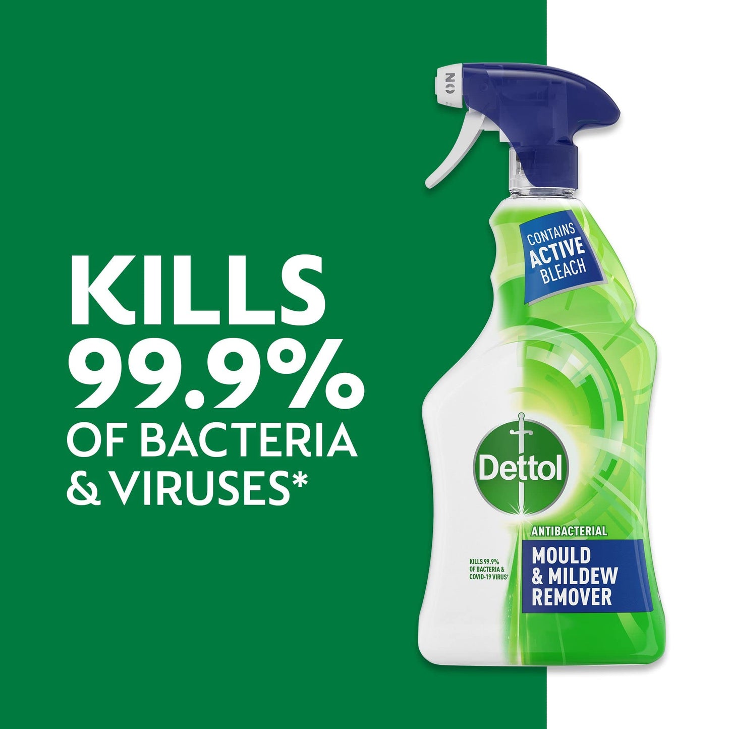 Dettol Antibacterial Mould Spray and Mildew Remover, Removes Ingrained Mould Stains from Walls, Tiles & Windows, Pack of 6, Total 4.5L