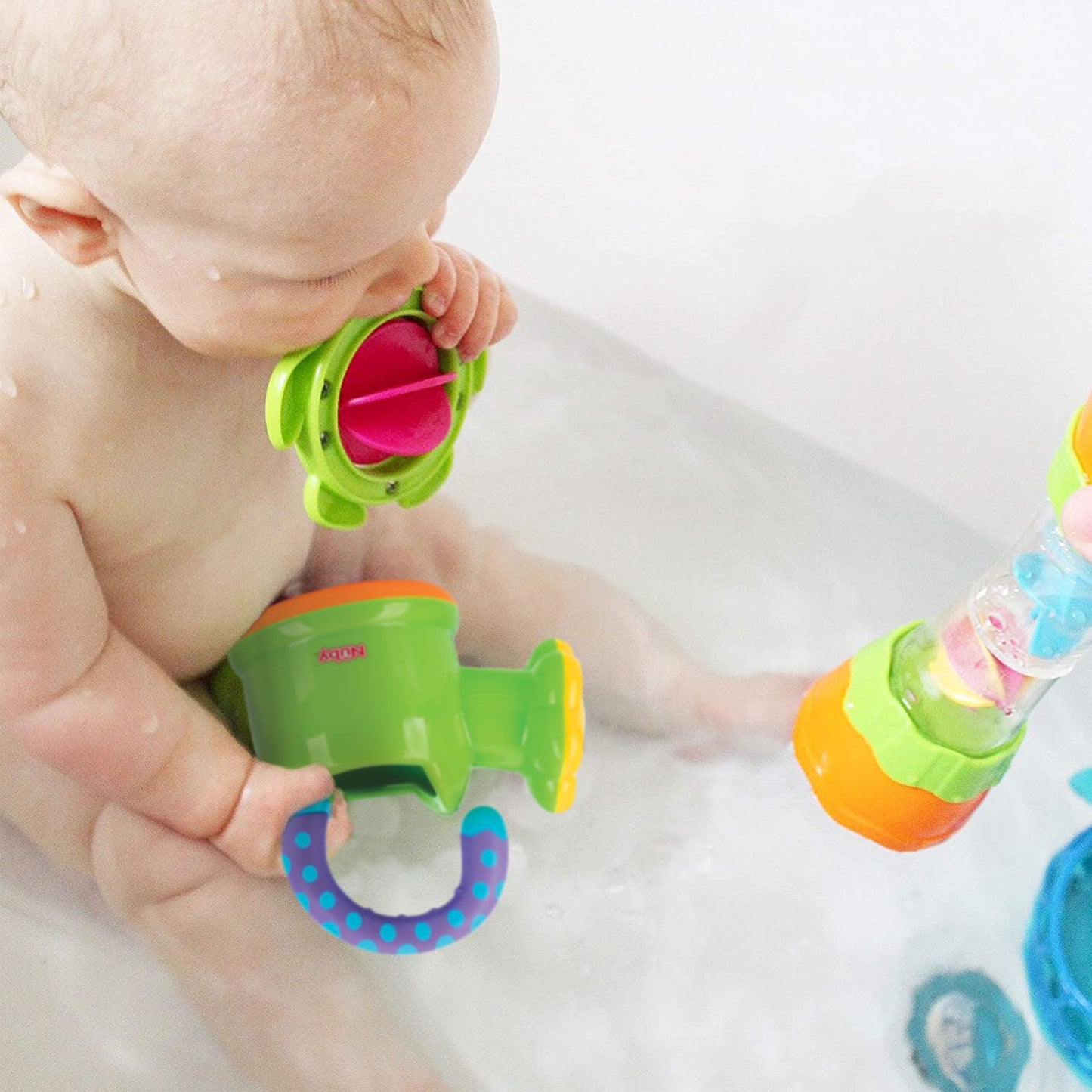 Nuby Fun Watering Can Bath Toy single