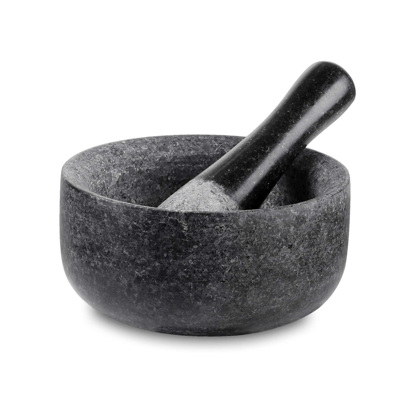 Velaze Mortar and Pestle Set Granite, Premium Solid and Durable Stone Grinder Diameter 16 cm, Pestal and Mortal Large Capacity Bowl Crusher 16×8.5cm MP02