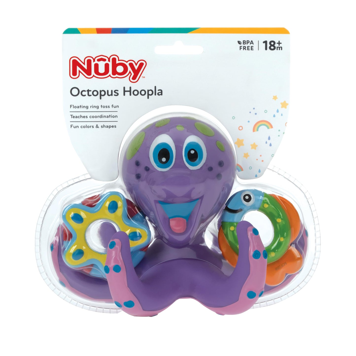 Nuby Octopus Floating Bath, 1 Count ( Pack of 1)