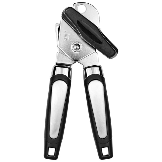 Tin Openers Can Opener 3-in-1 Stainless Steel Manual Tin Openers with Non-Slip Handle Can Openers Perfect Kitchen Tool Black