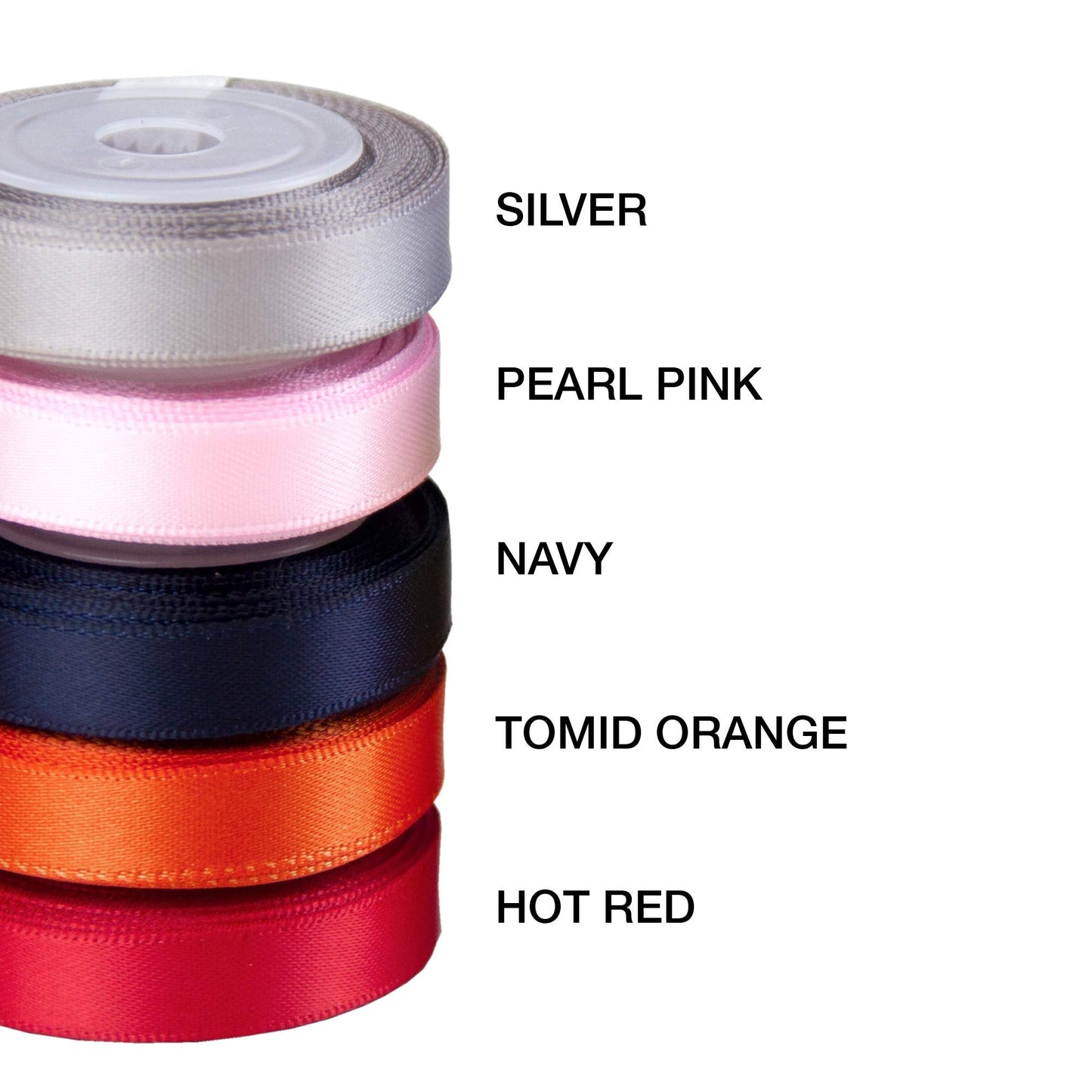 VATIN Solid Color Double Faced Polyester Satin Ribbon 10 Colors 10mm X 4.5m Each Total 45 Metre Per Package Ribbon Set, Perfect for Gift Wrapping, Hair Bow, Trimming, Sewing and Other Craft Projects Set #7 10mm X 45 Metres