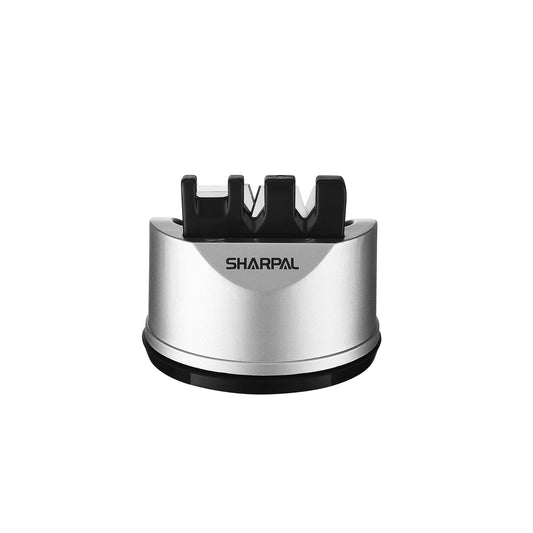 SHARPAL 191H Kitchen Chef Knife and Scissors Sharpener for Straight and Serrated Knives, 3-Stage Knife Sharpening Tool Helps Repair and Restore Blades Manual Knife and Scissors Sharpener