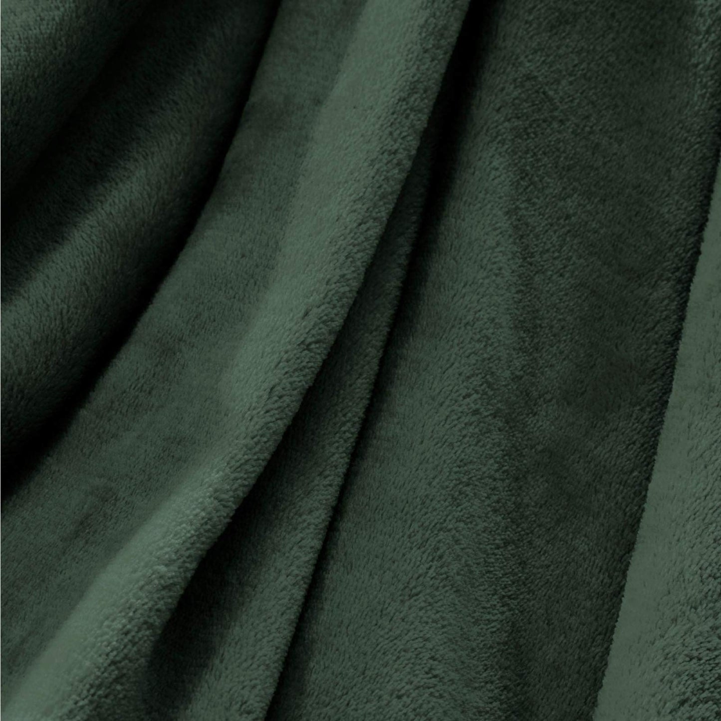 Brentfords Super Ultra Soft Flannel Fleece Blanket Large Fluffy Warm Throw Over Bed Sofa Settee, Emerald Green - 120 x 150cm Medium - 120 x 150cm