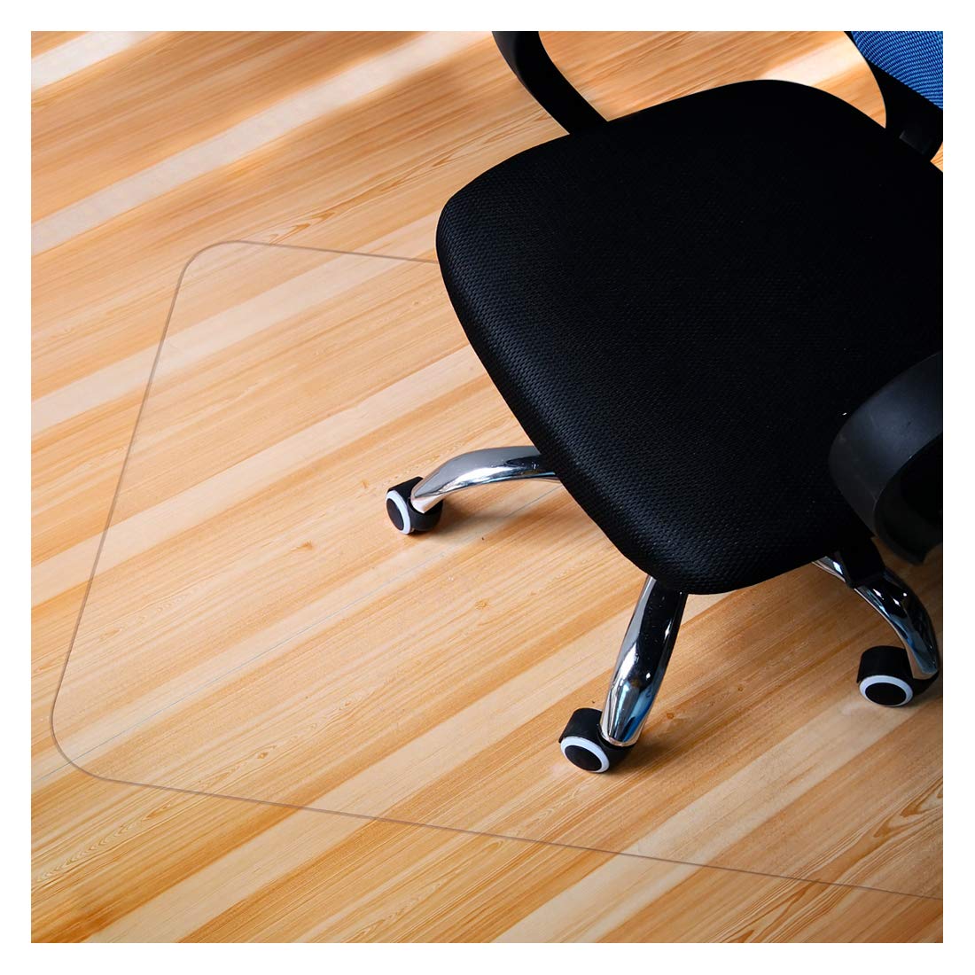 GIOVARA Clear Chair Mat for Hard Floors, 75x120cm (2.5'x4'), Rectangular, High Impact Strength, Non-Slip, Non-Recycling Material