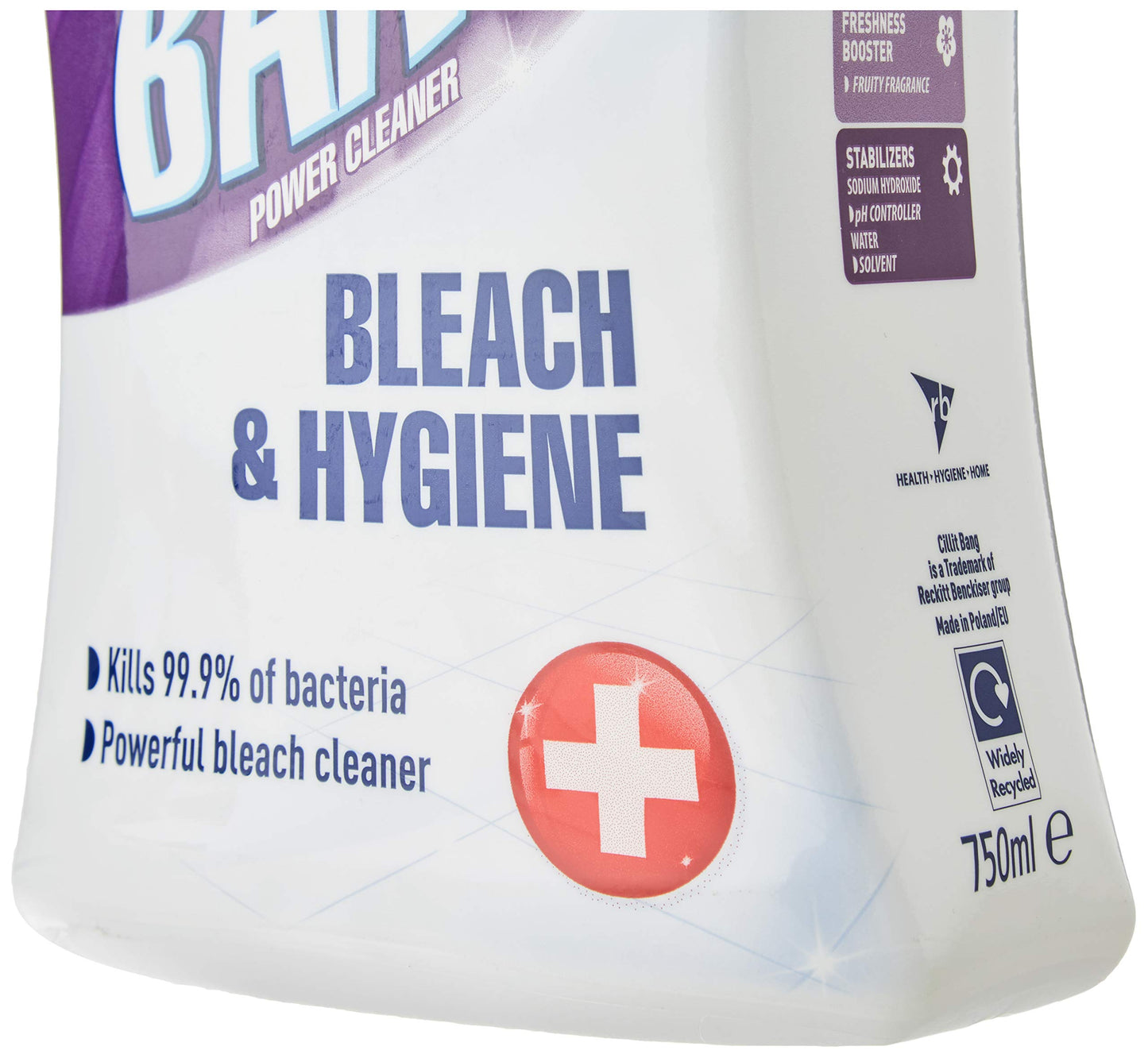 Cillit Bang Bleach and Hygiene Spray Cleaner 750 ml