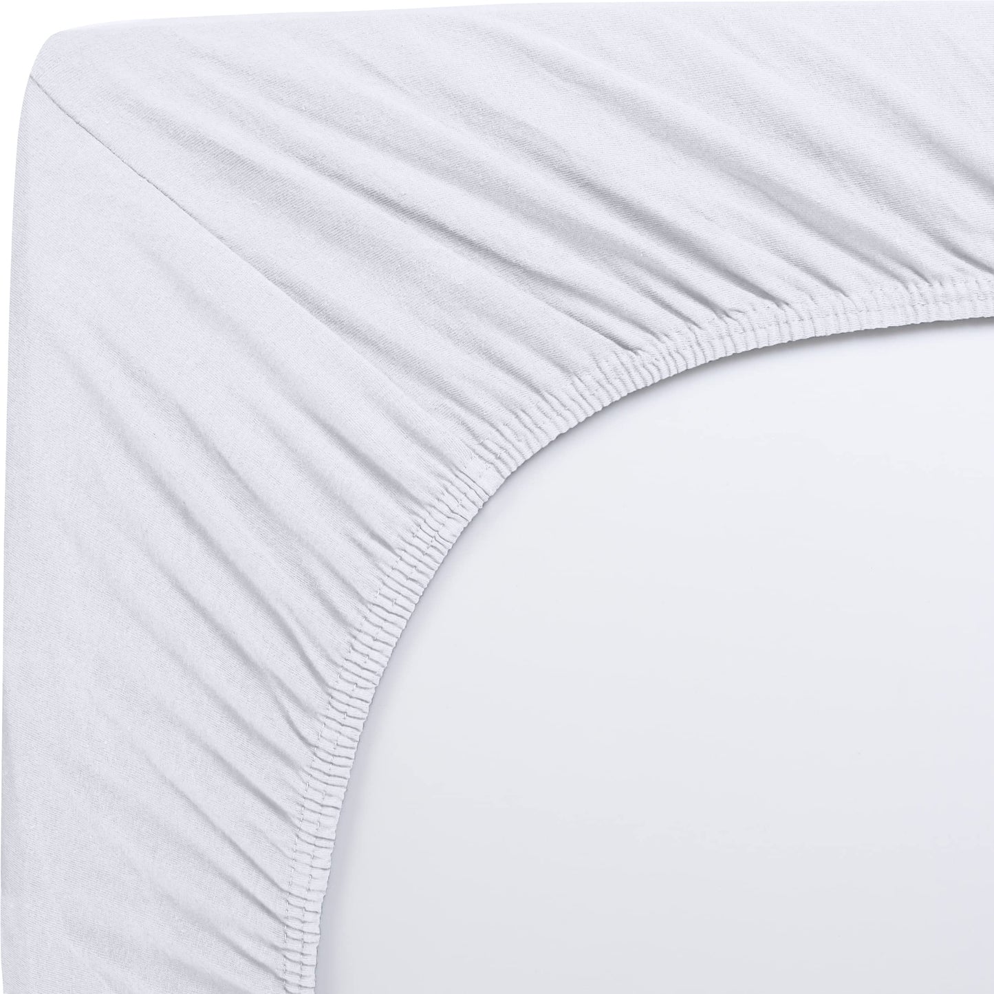 Utopia Bedding Fitted Sheet King, White - Deep Pocket 14 inch (35 cm) - Easy Care - Soft Brushed Microfibre Fabric - Shrinkage and Fade Resistant - Bottom Sheet