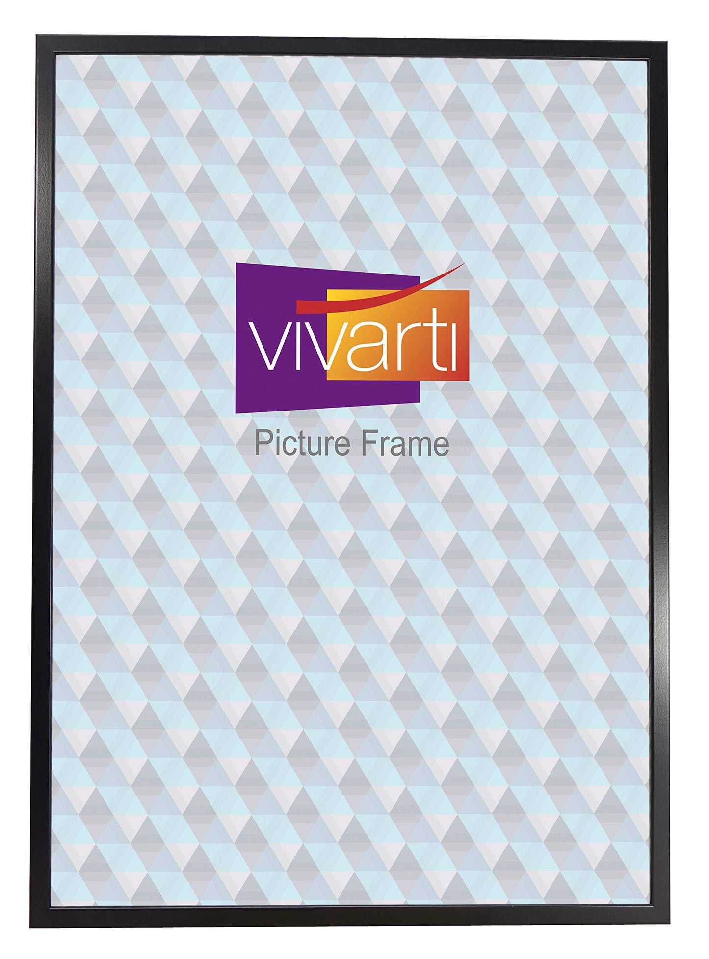 Vivarti Thin Matt Black Picture Frame (A1 Size, 59.4 x 84 cm) Portrait or Landscape Photo Frame with Clear Styrene Sheet & Wall Mounted Hook for Photos, Pictures, Posters, Decor, Certificate Frame A1 59.4 x 84cm