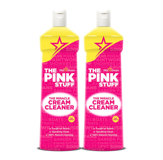 The Pink Stuff Stardrops Miracle Cream Cleaner 500ml PACK OF 2 499.79 ml (Pack of 2)