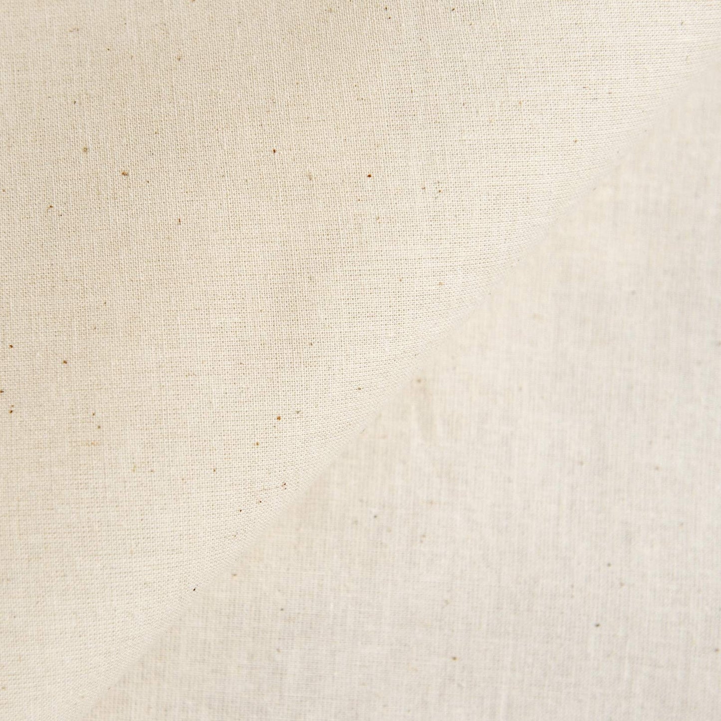 On Trend Fabrics Calico 100% unbleached Cotton Fabric - 150cm wide medium weight cream colour - sold by the metre