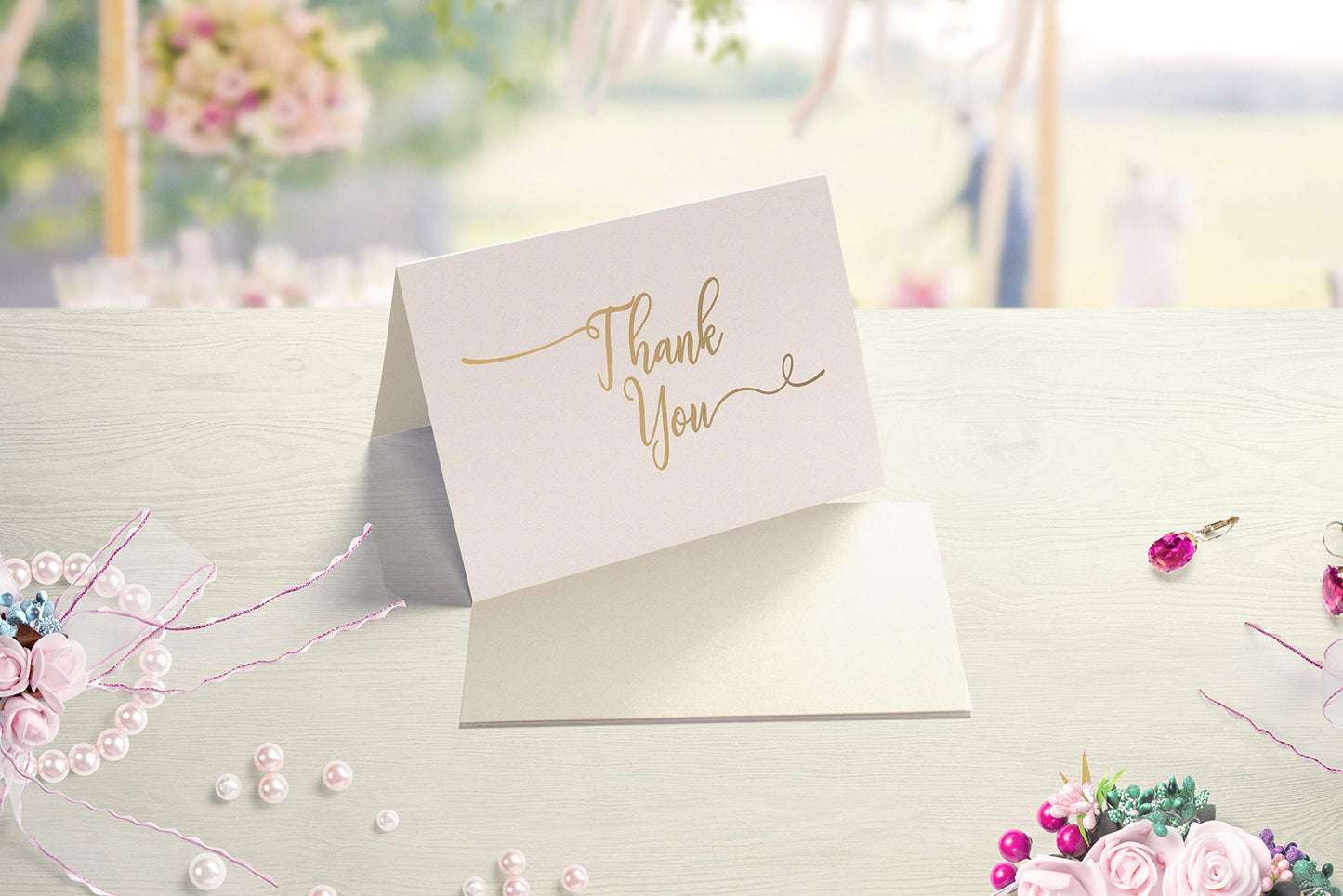 48 Thank You Cards Multipack - Thank You Notes with Envelopes and Bonus Silver Stylus Pen. ***Upgraded Envelopes With Glue Seals Included*** multicolored