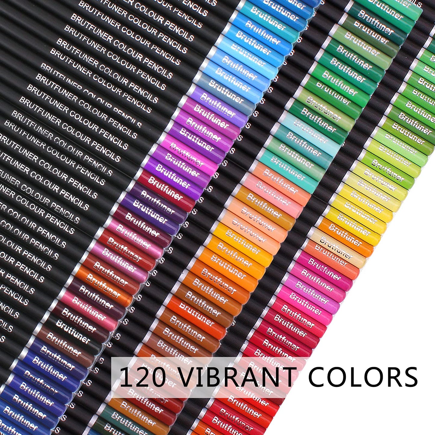 120 Colouring Pencils Zip-Up Set Perfect for Drawing, Sketching, Shading & Coloring, Vibrant Coloured Pencils for Adults & Pro Artists