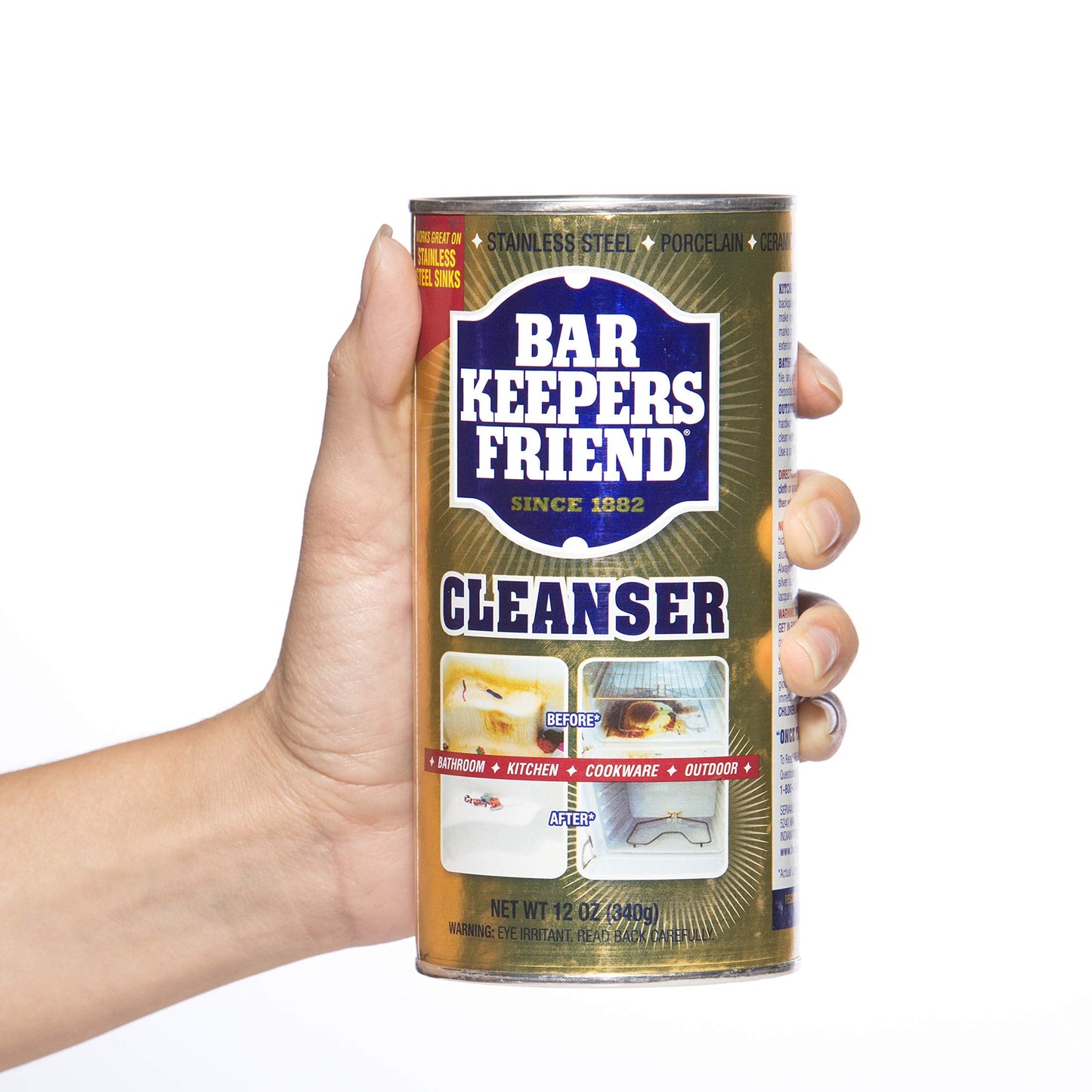 Bar Keepers Friend Cleanser & Polish: 12 OZ