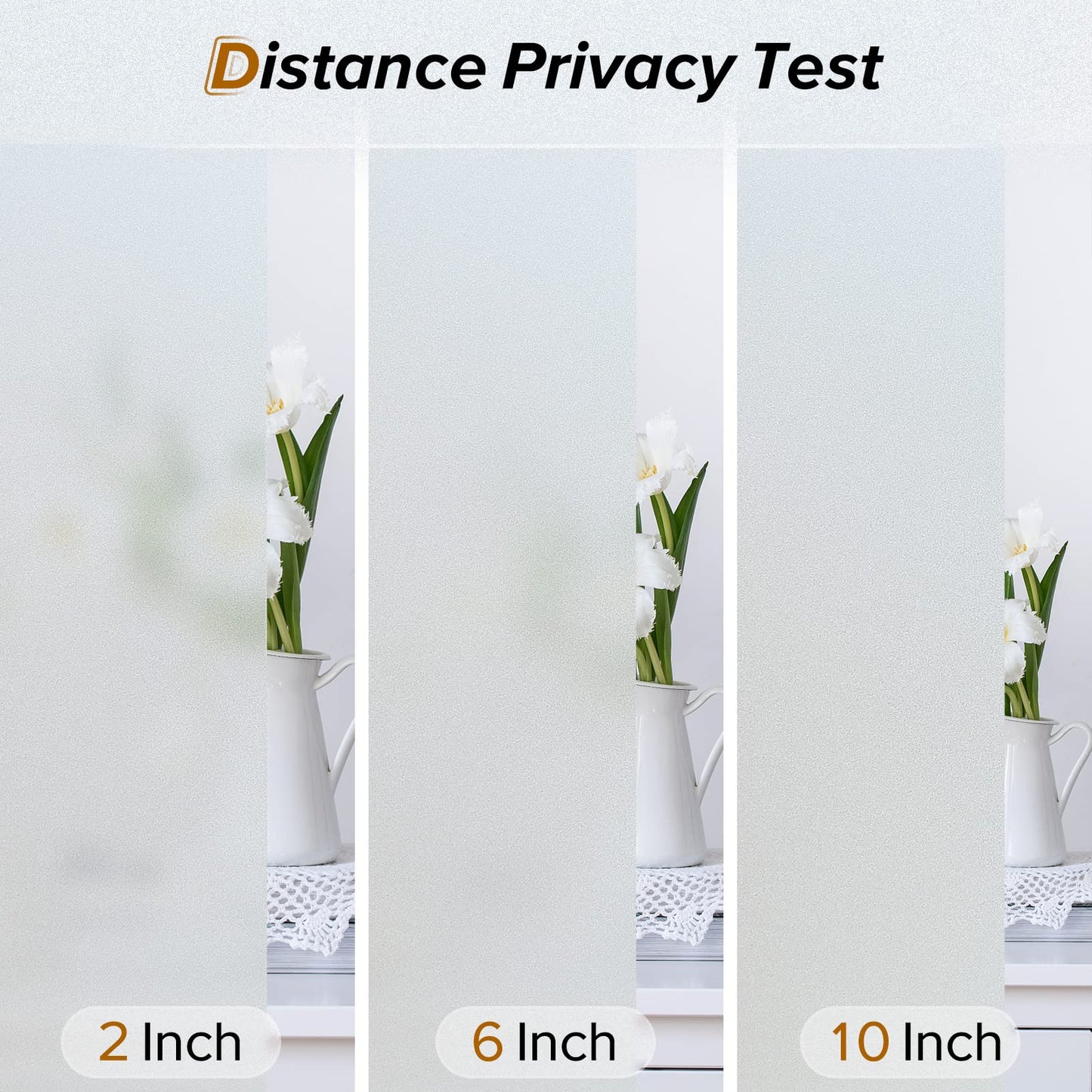 rabbitgoo Window Film Privacy Film for Glass Windows, Frosted Window Film Self Adhesive Roll Static Cling without Glue, Removable Opaque Window Film Anti UV for Bathroom Home Office Matt 60x300 cm 60 x 300 cm