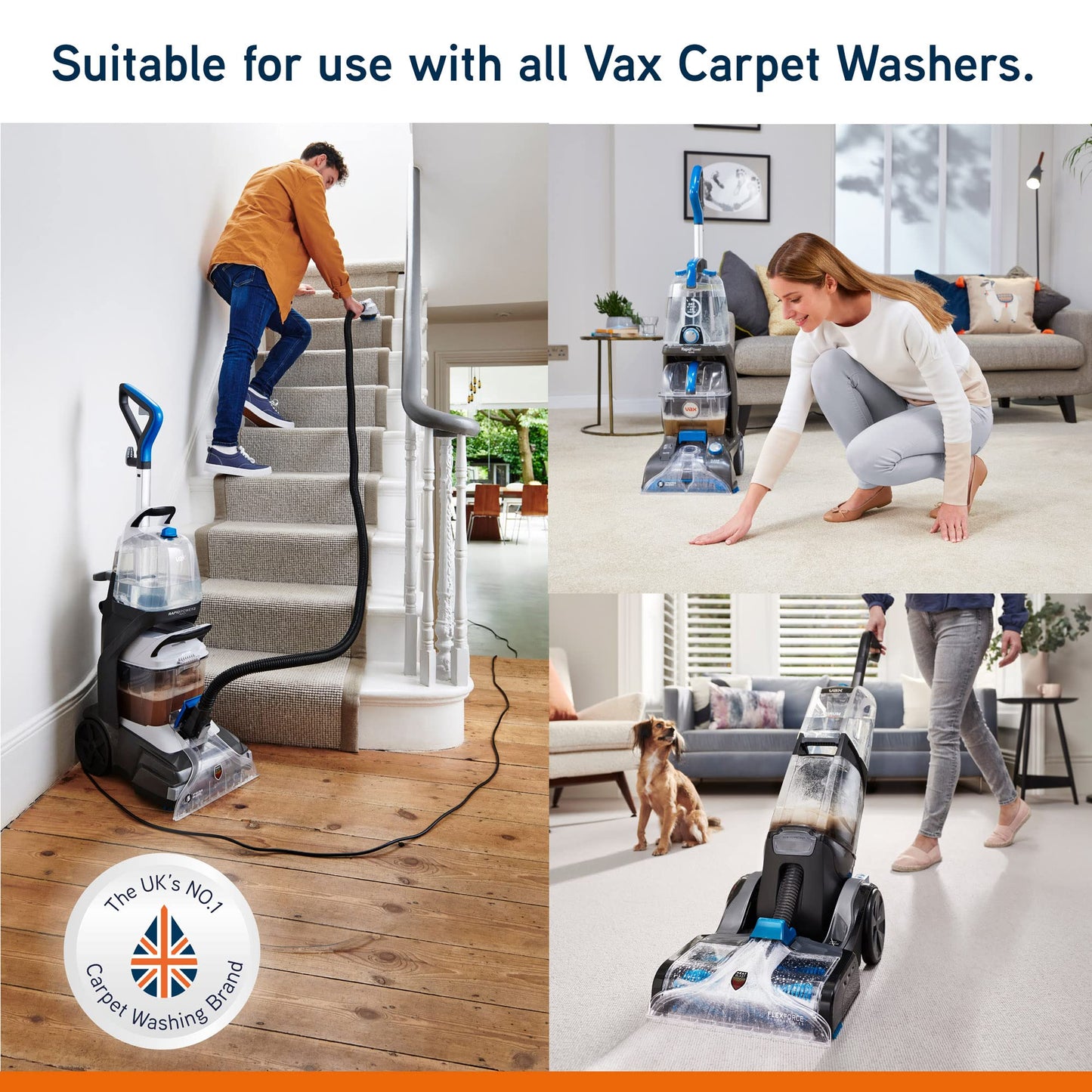 Vax Platinum Professional 1.5 Litre Carpet Cleaner Solution | Deep Cleans and Removes Tough Stains | Neutralises Pet Odours - 1-9-139136, Charcoal 1.5 l (Pack of 1)