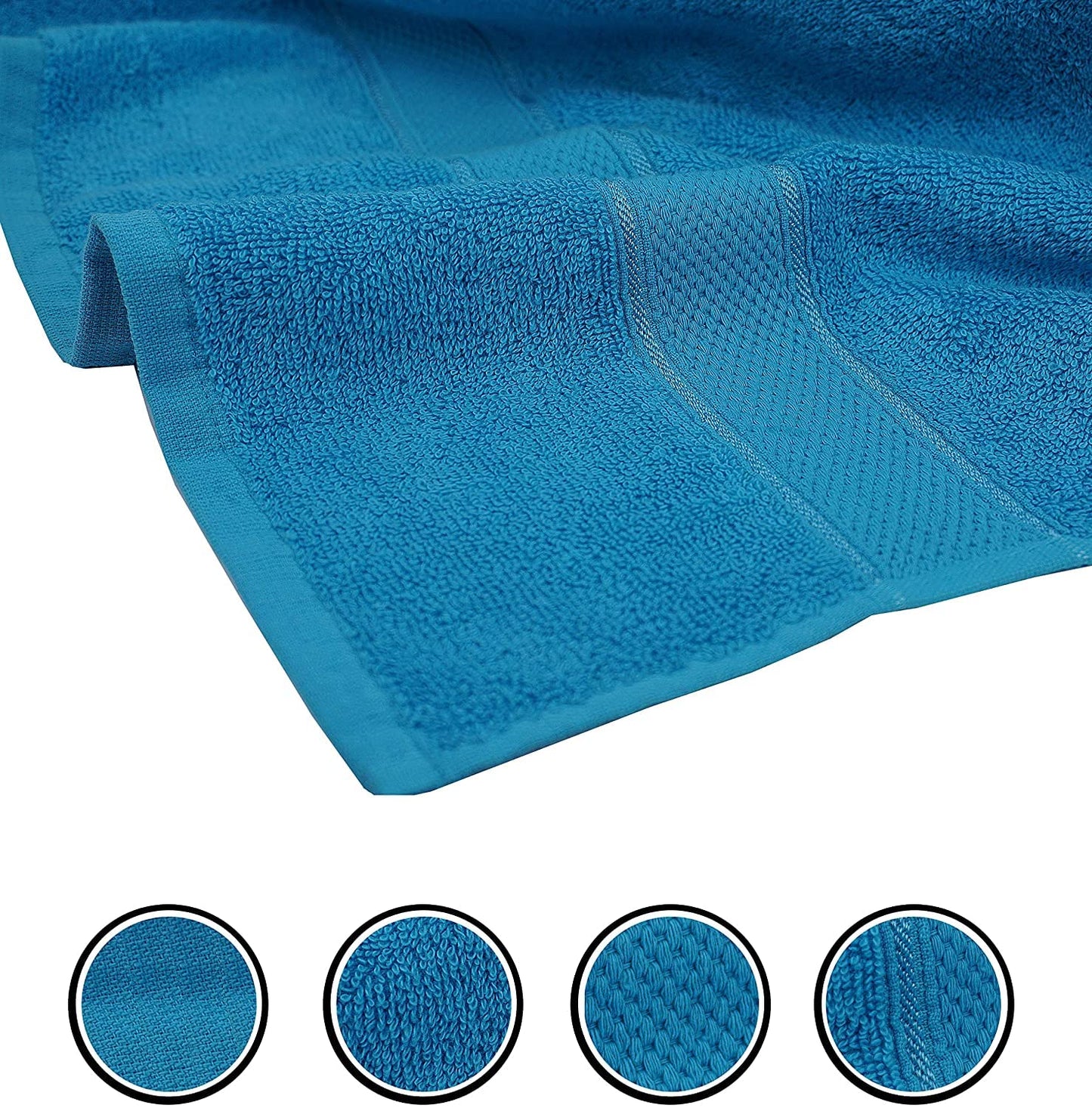 CB CASABELLA 2 Piece Jumbo Bath sheets 100% Combed Cotton Extra Large Bath Towel bale set super Absorbent Soft Aqua Blue 2 Pack 90X180 CM Bath sheets Extra Large Bathroom Set Beach Towel