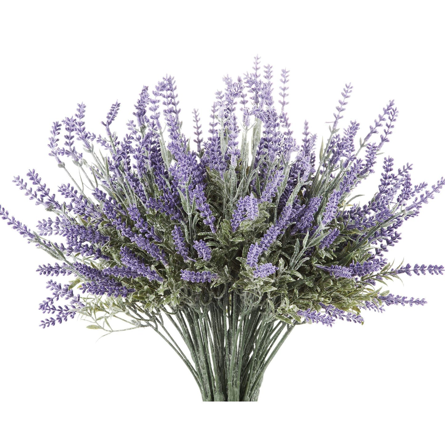 Butterfly Craze Artificial Lavender 8-Piece Bundle – Lifelike Faux Silk Plants for Crafting or Home Decor – Great for Pairing With Other Fake/Dried Flowers like Purple Roses to Create Wedding Bouquets 8 Piece Bundle