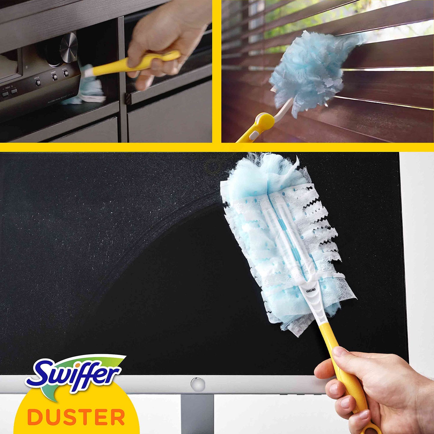 Swiffer Duster Kit, 1 Duster + 15 Refills, Duster Duster, Dust Catcher and Hold Dust 1 duster and 15 refills