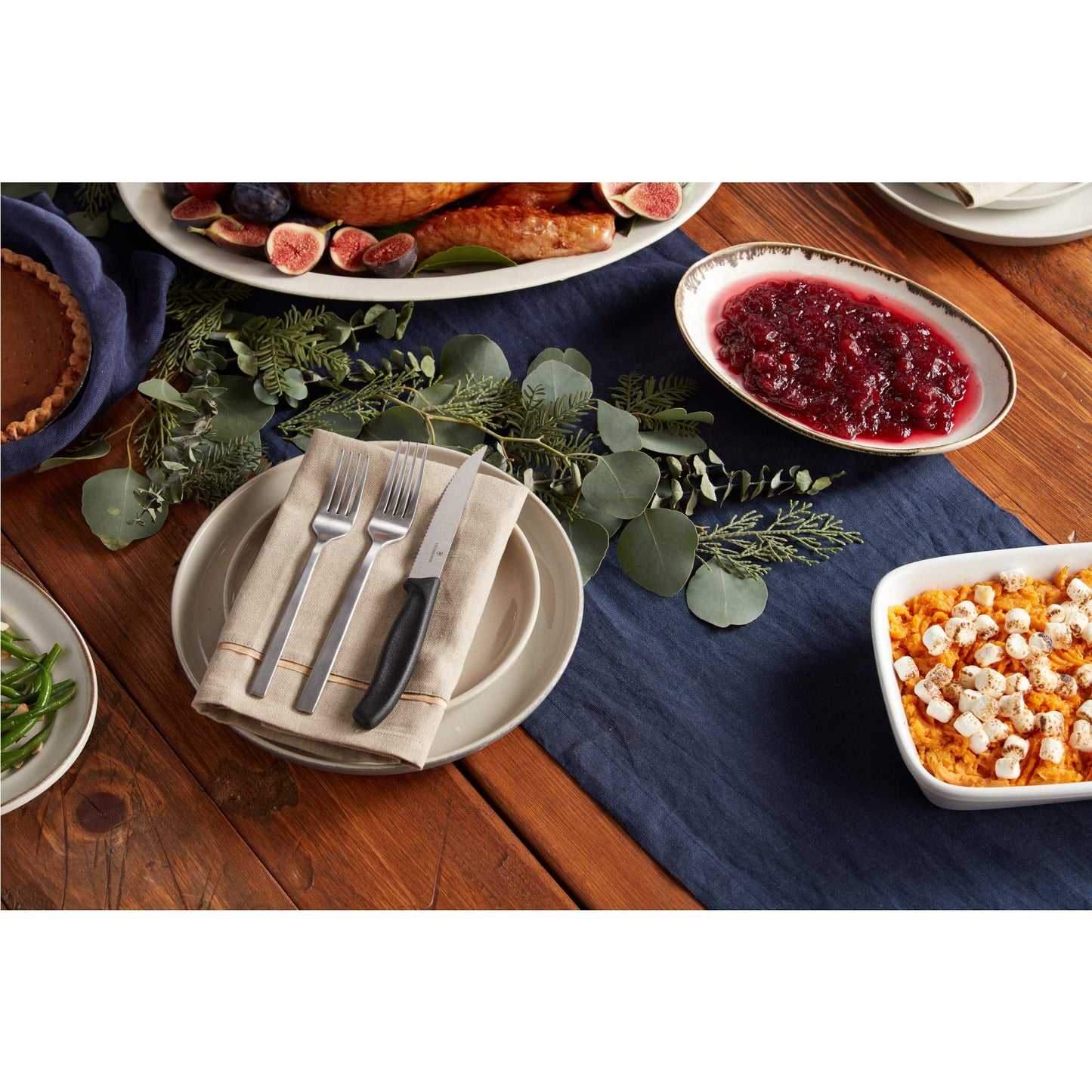 Victorinox Tomato/Table Knife Set Swiss Classic 6 Pieces, Stainless Steel, Blue, 30 x 5 x 5 cm