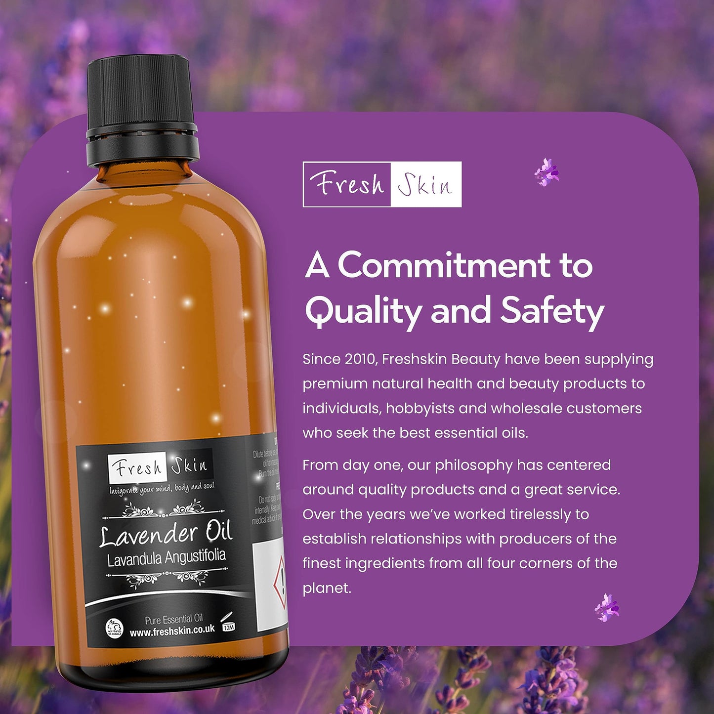 freshskin beauty ltd | Lavender Essential Oil - 100ml - 100% Pure & Natural Essential Oils