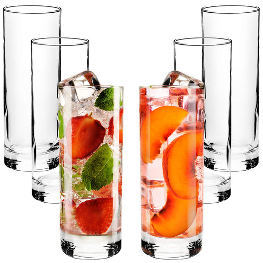 CRYSTALIA Premium Quality Highball Glasses Set 6 360ml European Glass LEAD FREE Tall Glasses Tall Tumbler Glasses, HiBall Glasses, High Balls Glasses, Tall Drinking Glasses,Tall Glass, Hi Ball Glasses