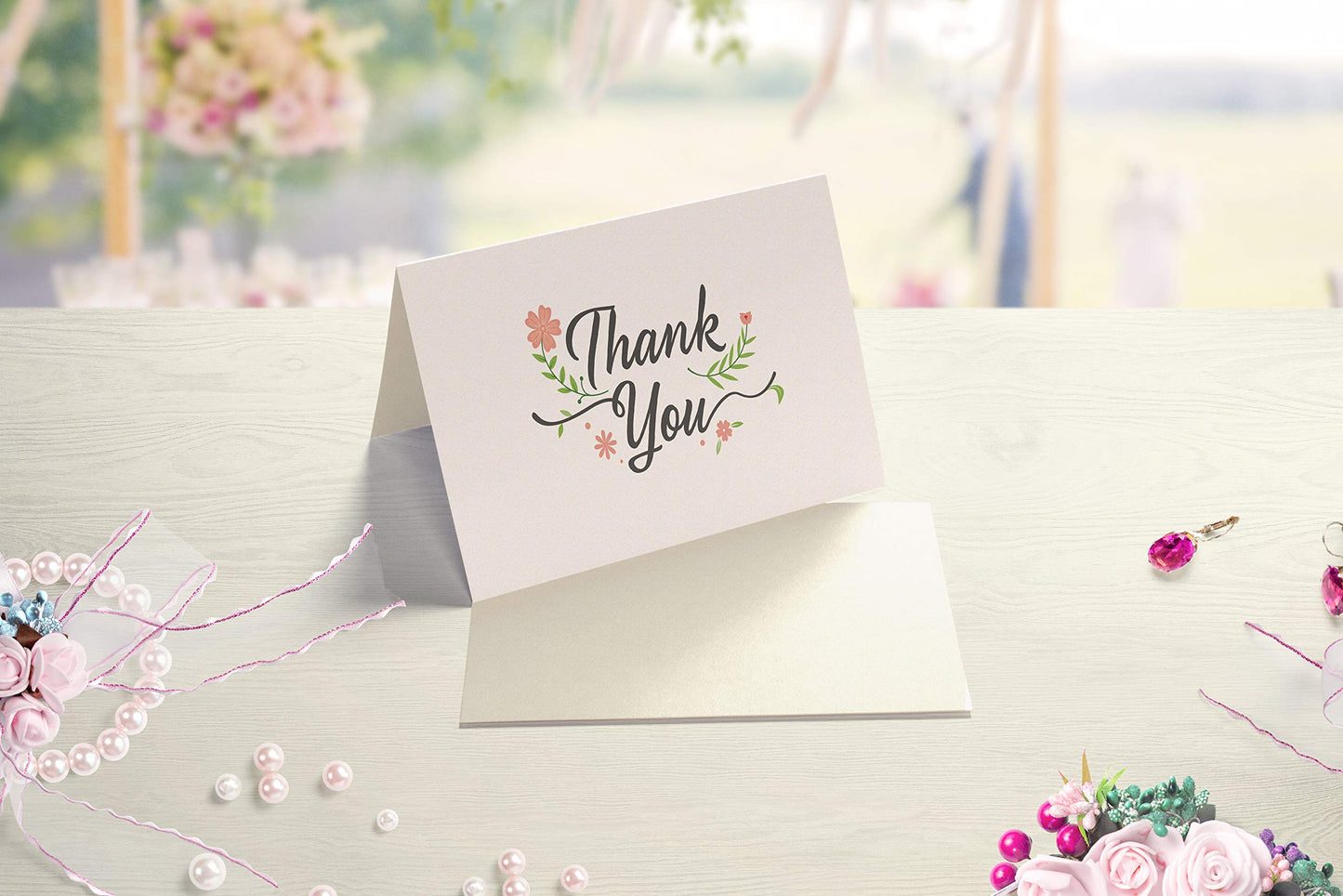 48 Thank You Cards Multipack - Thank You Notes with Envelopes and Bonus Silver Stylus Pen. ***Upgraded Envelopes With Glue Seals Included*** multicolored