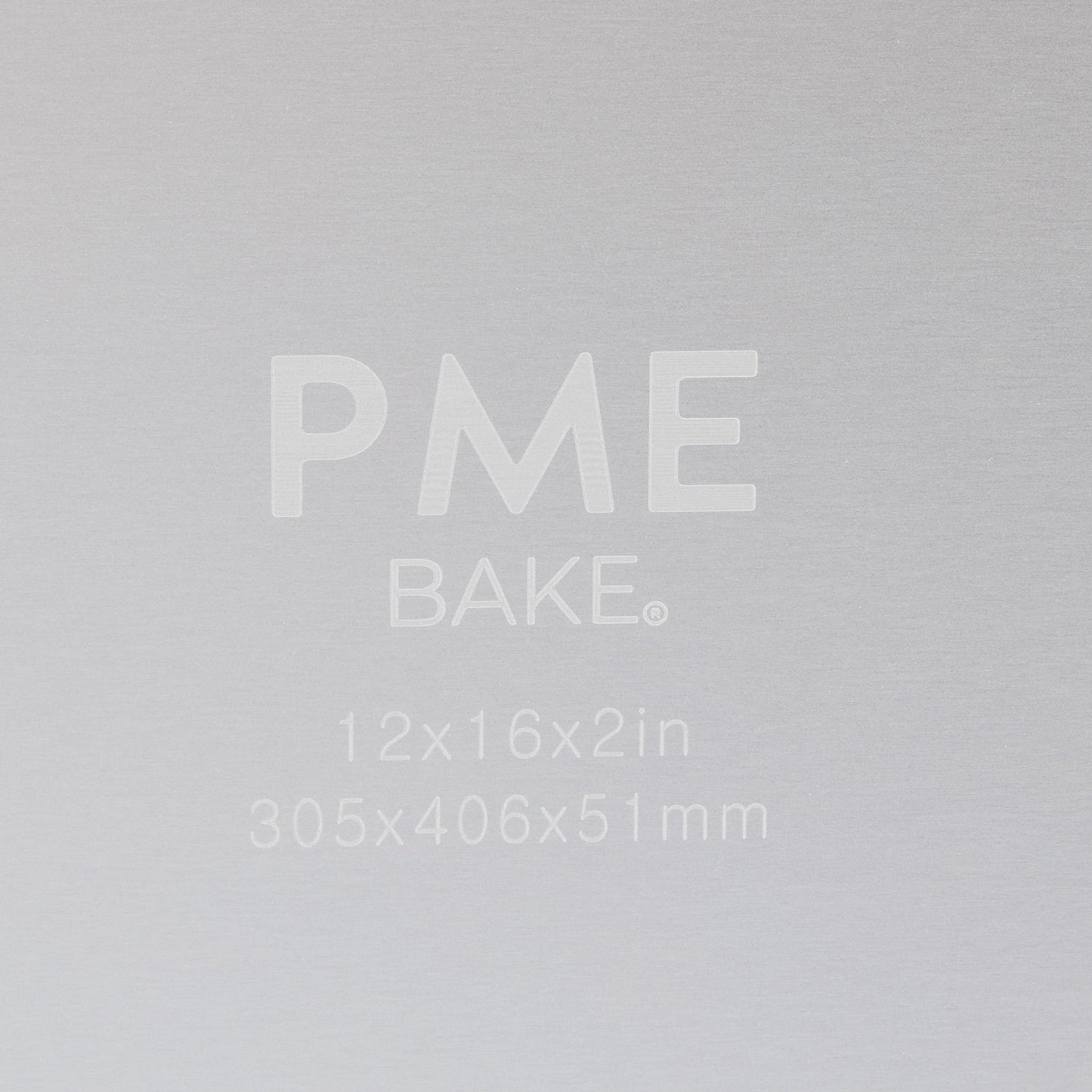 PME OBL12162 Aluminium Oblong Cake Pan Silver 12 x 16 x 2-Inch Deep 12 x 16-inch